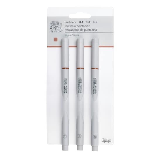 Winsor & Newton® 3 Sepia Fineliner Set